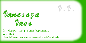 vanessza vass business card